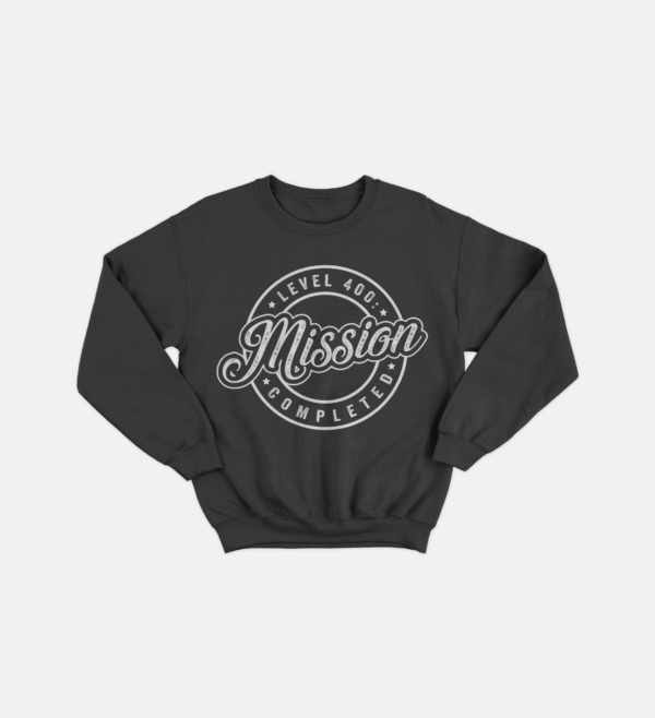 mission_grey_sweatshirt Mission Completed Sweat Shirt